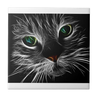 "Den elektriska" katten Kakelplatta