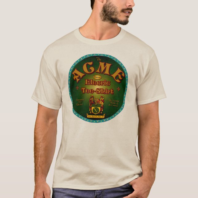 Den elektriska utslagsplatsskjortan för Acme Tee Shirt (Framsida)