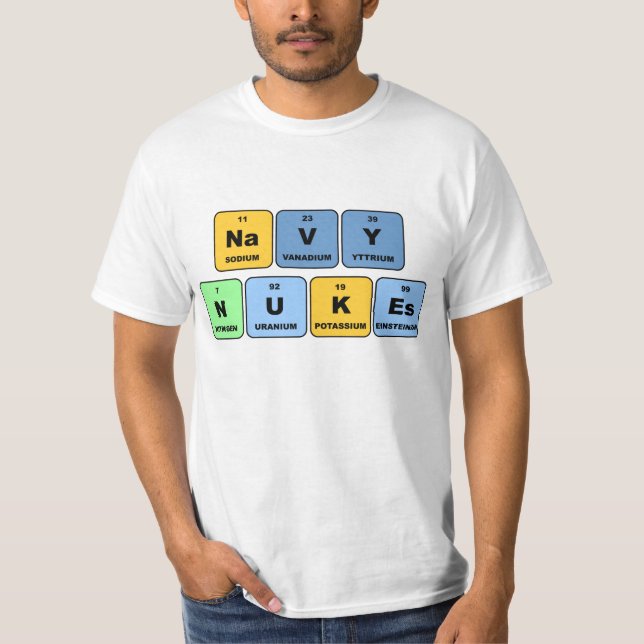 Den elementära marinen Nukes T-shirt (Framsida)