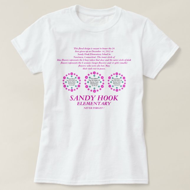 Den elementära sandiga kroken glömmer aldrig! tee shirt (Design framsida)