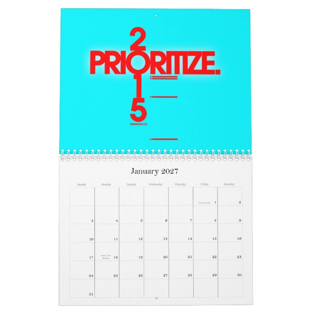 Den Embiggen kalendern 2015 Kalender (Jan 2027)