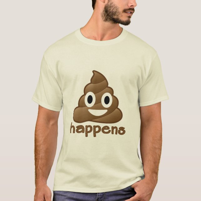 Den Emoji poopen händer T-shirt (Framsida)
