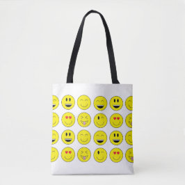 Den Emojis totot hänger lös Tygkasse