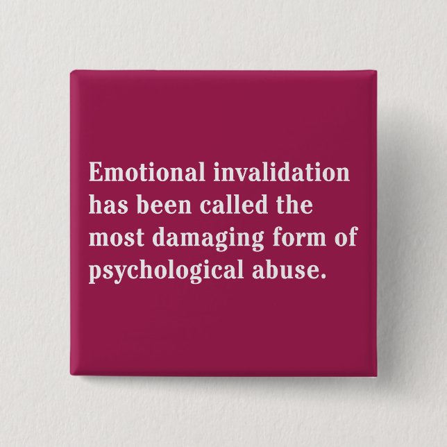 Den emotionella invalidationen har kallats… knapp (Framsida)
