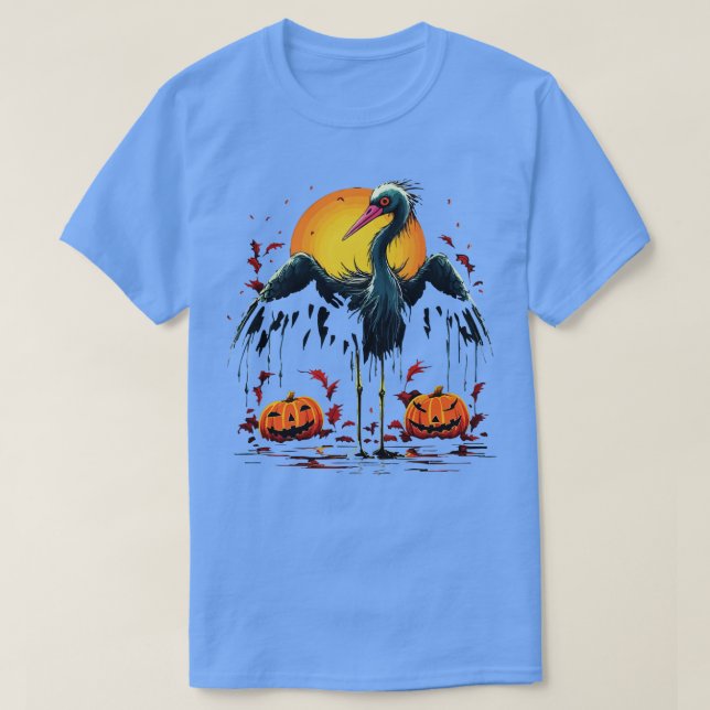 Den enda Crane Halloween T Shirt (Design framsida)