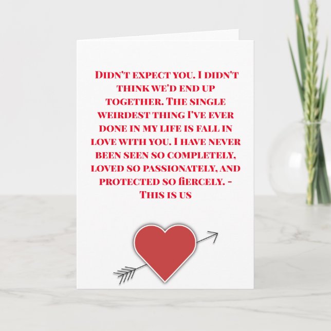 Den enda du du känner till vägen till mitt hjärta helgkort (Framsida)