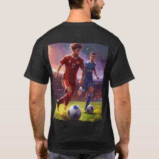 Den enda Fält Resa I-glädjen, fotboll tryckt T Shirt