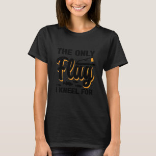 Den enda flaggan jag knäböjer för Isfiske Isfiskar T Shirt