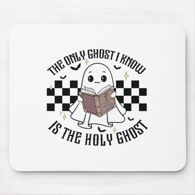 Den enda Ghost jag känner är Heligan Ghost Funny H Musmatta (Framsidan)