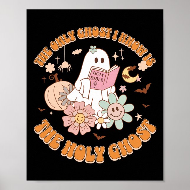 Den enda Ghost jag känner är Heligan Ghost Funny H Poster (Framsidan)