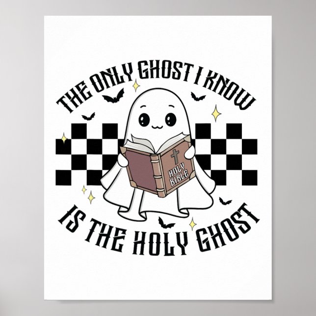 Den enda Ghost jag känner är Heligan Ghost Funny H Poster (Framsidan)