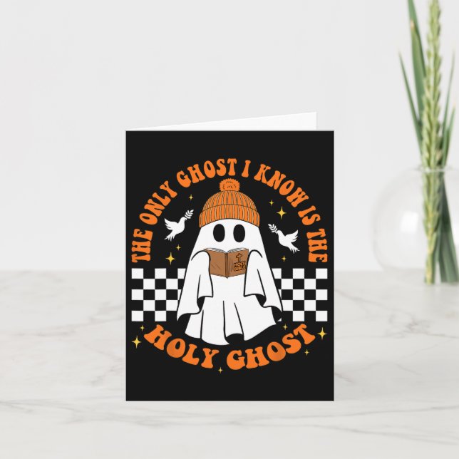 Den enda Ghost jag känner är Heligan Ghost Hallowe Kort (Framsida)