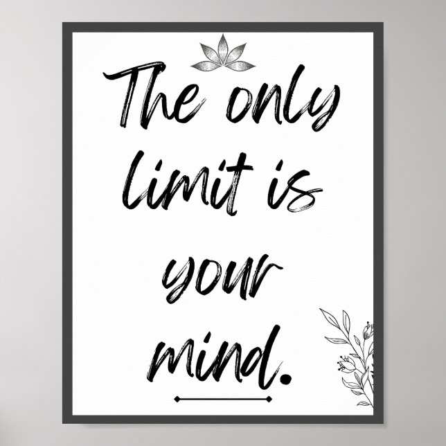 Den enda gränsen är din sinnesoffert poster (Framsidan)