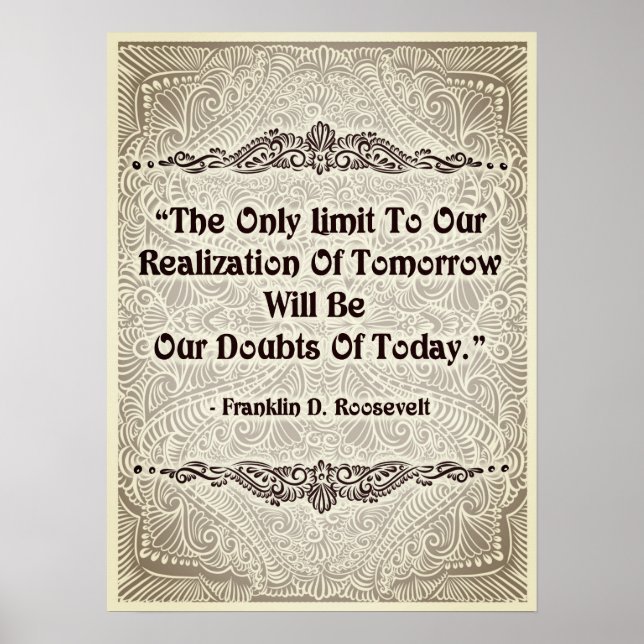 Den enda gränsen - positiva citattecken poster (Framsidan)