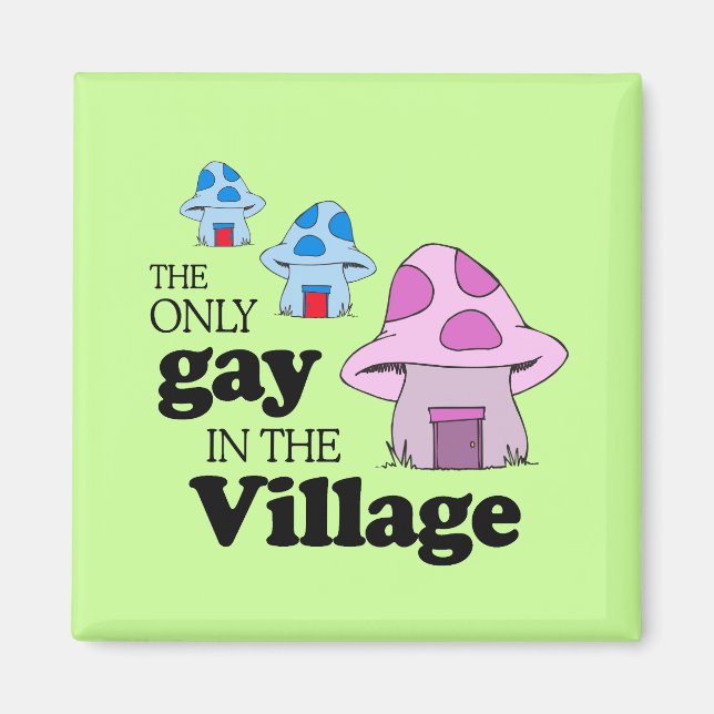 Den enda homosexuella i byn magnet (Framsidan)