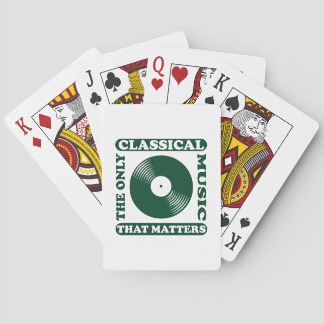 Den enda klassiska musik casinokort (Baksidan)