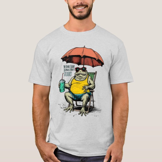 Den enda knäböj jag gör idag är Diddly Beach T Shirt (Framsida)
