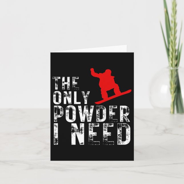 Den enda makt jag behöver är vintersport 1 kort (Framsida)