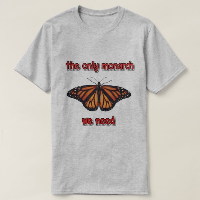 den enda monarken t shirt (Design framsida)