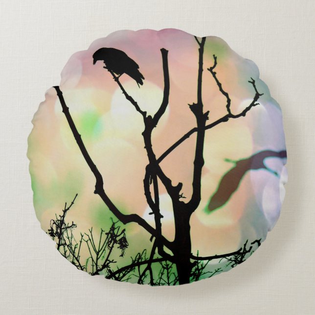 Den enda rundade Kråkan Rund Kudde (Framsidan)