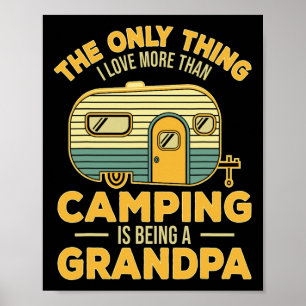 Den enda Sak I Kärlek mer än Camping är en kampanj Poster