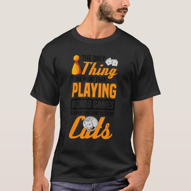 den enda sak-kattkatterna ombord på spel 3 t shirt (Framsida)