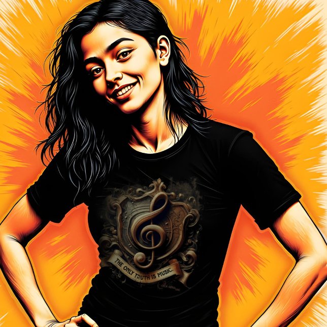 "Den enda sanningen är musik" T Shirt (Skapare uppladdad)