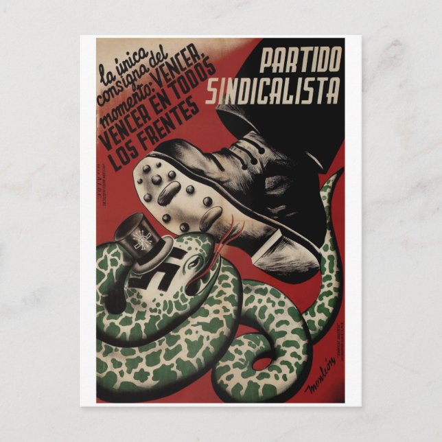 Den enda slogan för Poster av_Propaganda Vykort (Framsida)