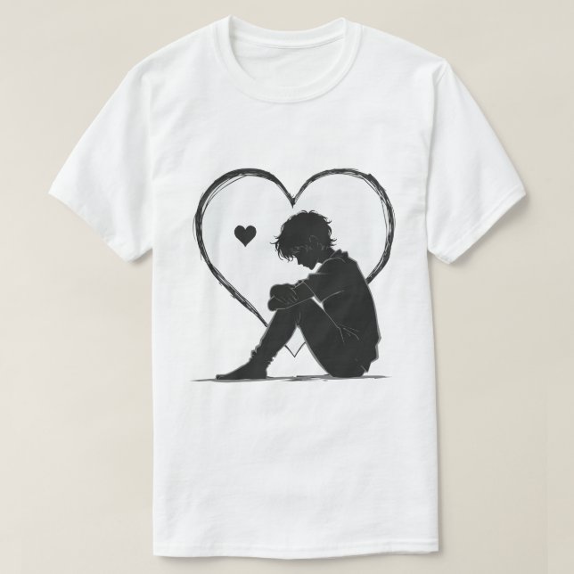 Den enda som är kär i min värld t shirt (Design framsida)