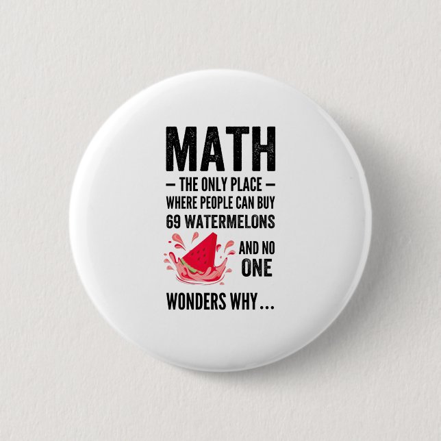 Den enda Ställe där människor köper vattenmeloner Knapp (Framsida)