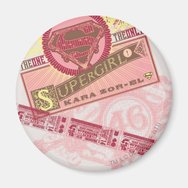 Den enda superflickan magnet (Framsidan)