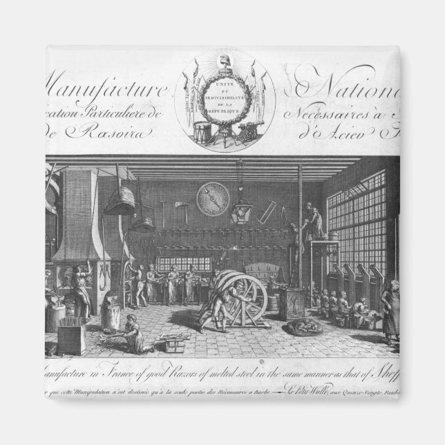 Den enda tillverkningen i Frankrike av bra rakhyvl Magnet (Framsidan)