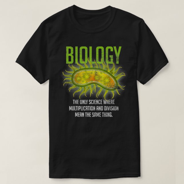 Den enda vetenskapliga biologin t shirt (Design framsida)