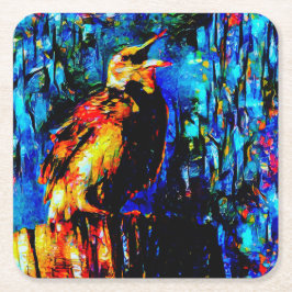 Den ende fågeln 2 underlägg papper kvadrat