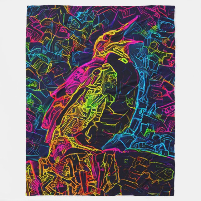 Den ende fågeln 3 fleecefilt (Framsidan)