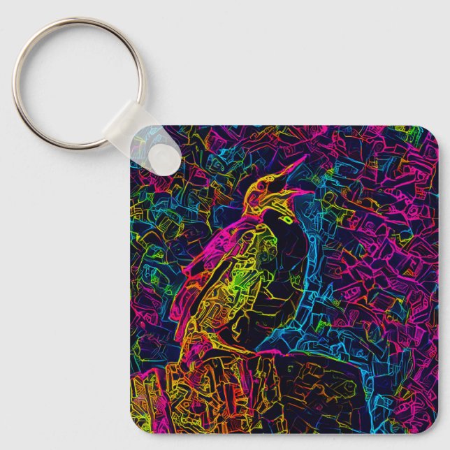 Den ende fågeln 3 nyckelring (Framsida)