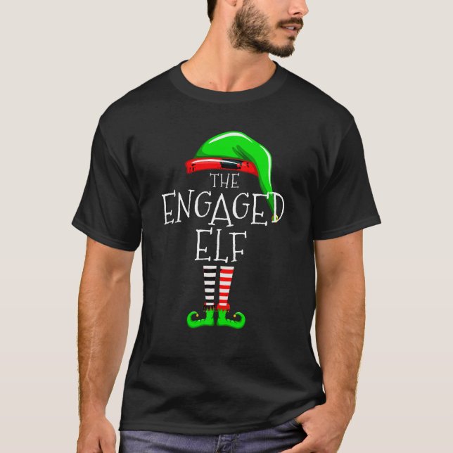 Den engagerade Elf-julfamiljen som matchar Manar W T Shirt (Framsida)