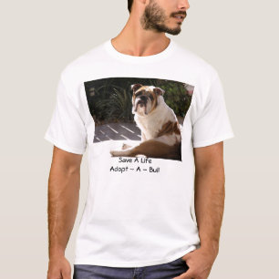 Den engelska bulldoggräddingen knyter kontakt - t shirt