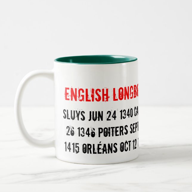 Den engelska longbowen turnerar 1340 - 1453, Sluys Två-Tonad Mugg (Vänster)