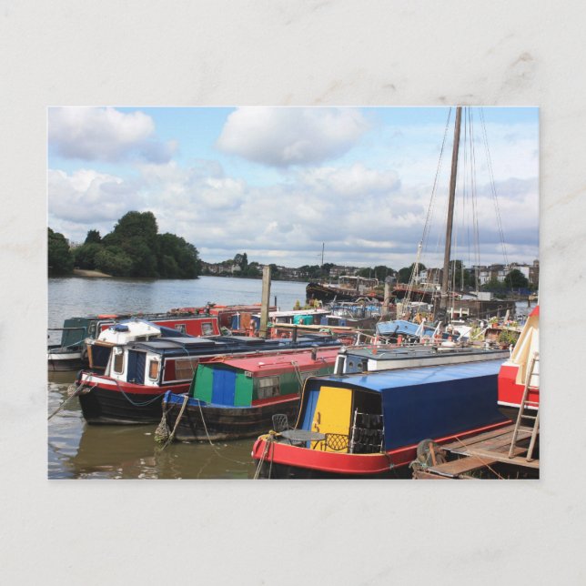 Den engelska Thamessen Vykort (Framsida)