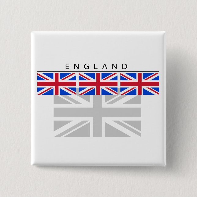 Den England flagga knäppas Knapp (Framsida)