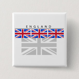 Den England flagga knäppas Knapp