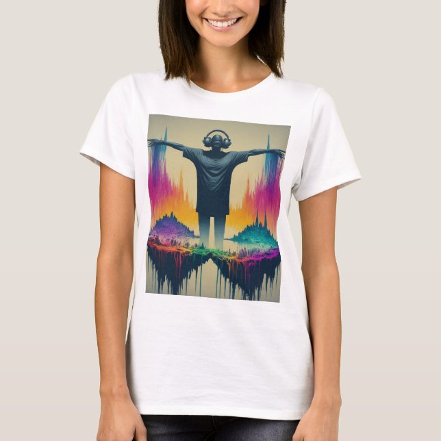 Den enhetliga mixen: DJ Bridge Builder Tee. T Shirt (Framsida)
