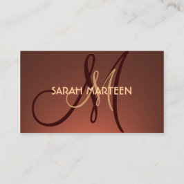 Den enkla bruntet bleknar beställnings- visitkort