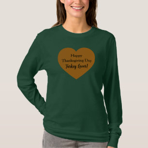 Den enkla Happy thanksgiving-dagen Turkiet Älskare T Shirt