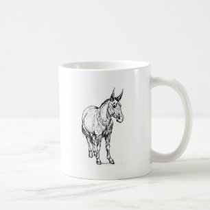Den enkla mulen skissar kaffemugg