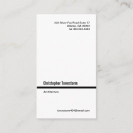 Den enkla svarten fodrar den vertikala visitkorten visitkort