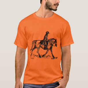 Den enkla uttålighethästen skissar t shirt
