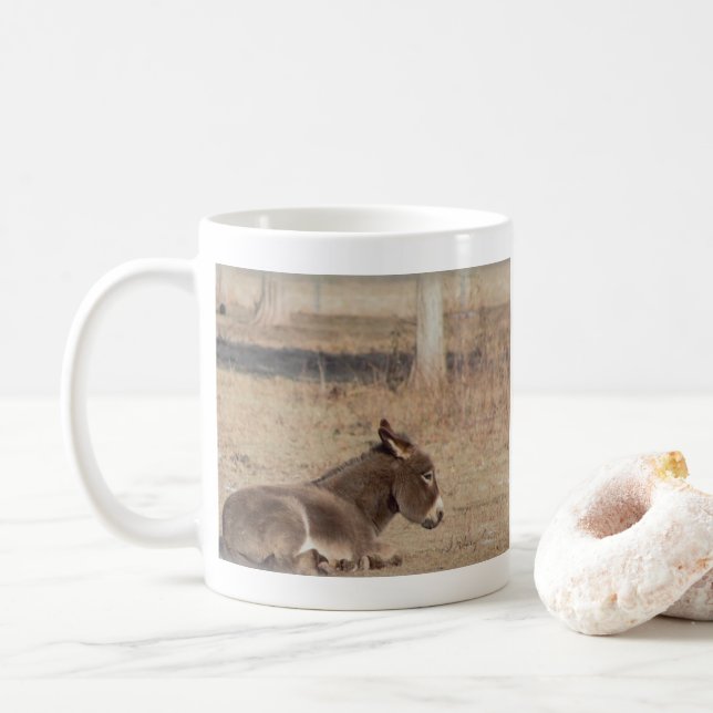 Den ensamma åsnan kaffemugg (Med munk)
