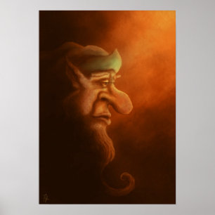 den ensamma gnomeaffischen poster